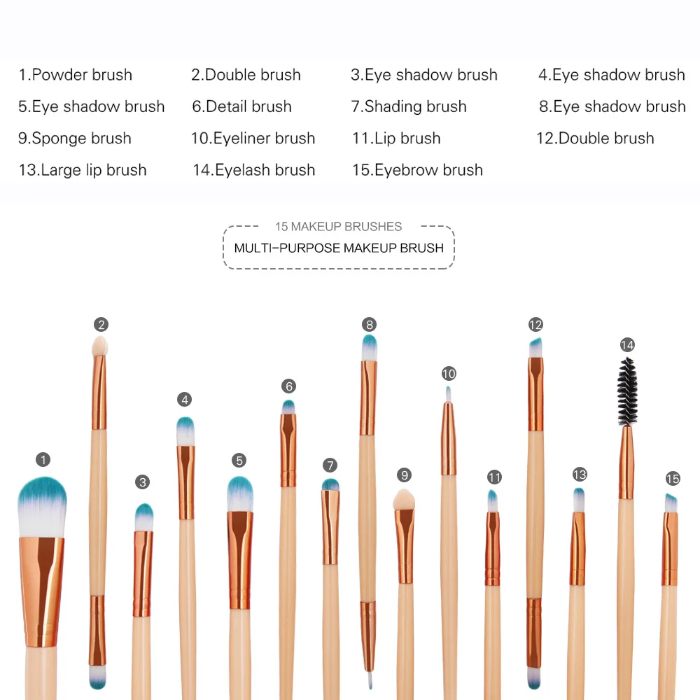 MAANGE Pro 15Pcs Makeup Brushes Set Eye Shadow Foundation Powder Eyeliner Eyelash Lip Make Up Brush Cosmetic Beauty Tool Kit Hot
MAANGE Pro 15Pcs Makeup Brushes Set Eye Shadow Foundation Powder Eyeliner Eyelash Lip Make Up Brush Cosmetic Beauty Tool Kit Hot