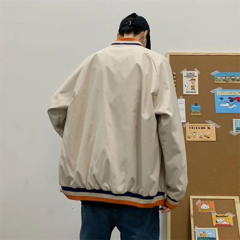 Spring Ins Brand Color Blocking Baseball Uniform Coat Men's Fashion All-Matching Youth Loose Korean Style Stand-up
Spring Ins Brand Color Blocking Baseball Uniform Coat Men's Fashion All-Matching Youth Loose Korean Style Stand-up