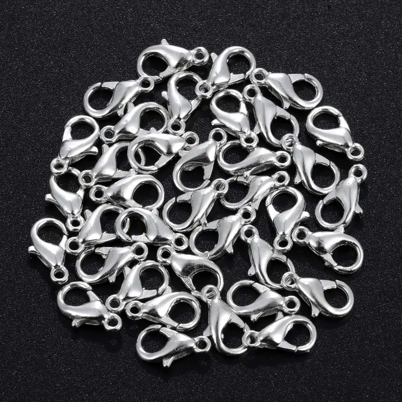 100pcs/lot 10 12 14 16 20 mm Metal Lobster Clasps Hooks For Jewelry Making Gold Silver Color End Clasps Connectors Necklace Fin
100pcs/lot 10 12 14 16 20 mm Metal Lobster Clasps Hooks For Jewelry Making Gold Silver Color End Clasps Connectors Necklace Fin