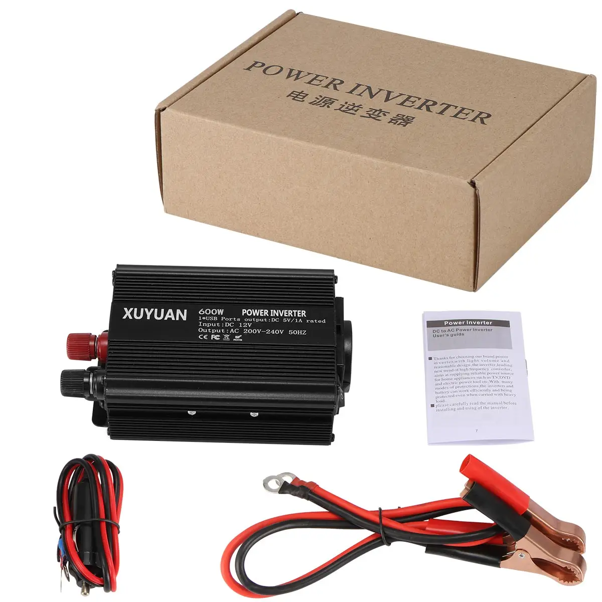 Modified Sine Wave Voltage DC 12V To AC 600W EU socket Car Transformer Power Solar Inverter Adapter For Car Home
Modified Sine Wave Voltage DC 12V To AC 600W EU socket Car Transformer Power Solar Inverter Adapter For Car Home