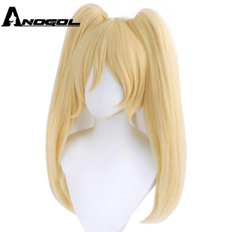 ANOGOL Synthetic Cosplay Wigs Danganronpa Saionji Hiyoko Wig Long Blonde Hair with Bangs 2 ponytails for Halloween Costume Party
ANOGOL Synthetic Cosplay Wigs Danganronpa Saionji Hiyoko Wig Long Blonde Hair with Bangs 2 ponytails for Halloween Costume Party
