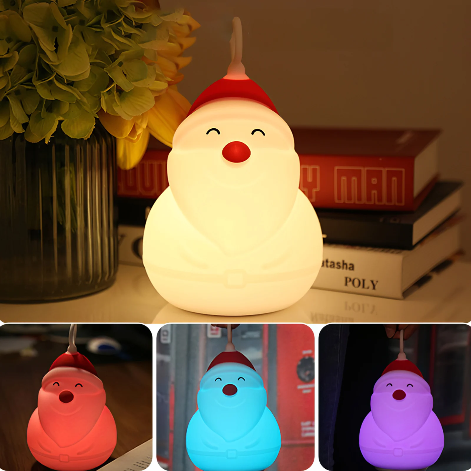 Christmas Night Light Santa Claus Table Lamp Silicone Bedside Lamp Rechargeable Night Lamp Atmosphere Light for Kid Sleeping
Christmas Night Light Santa Claus Table Lamp Silicone Bedside Lamp Rechargeable Night Lamp Atmosphere Light for Kid Sleeping