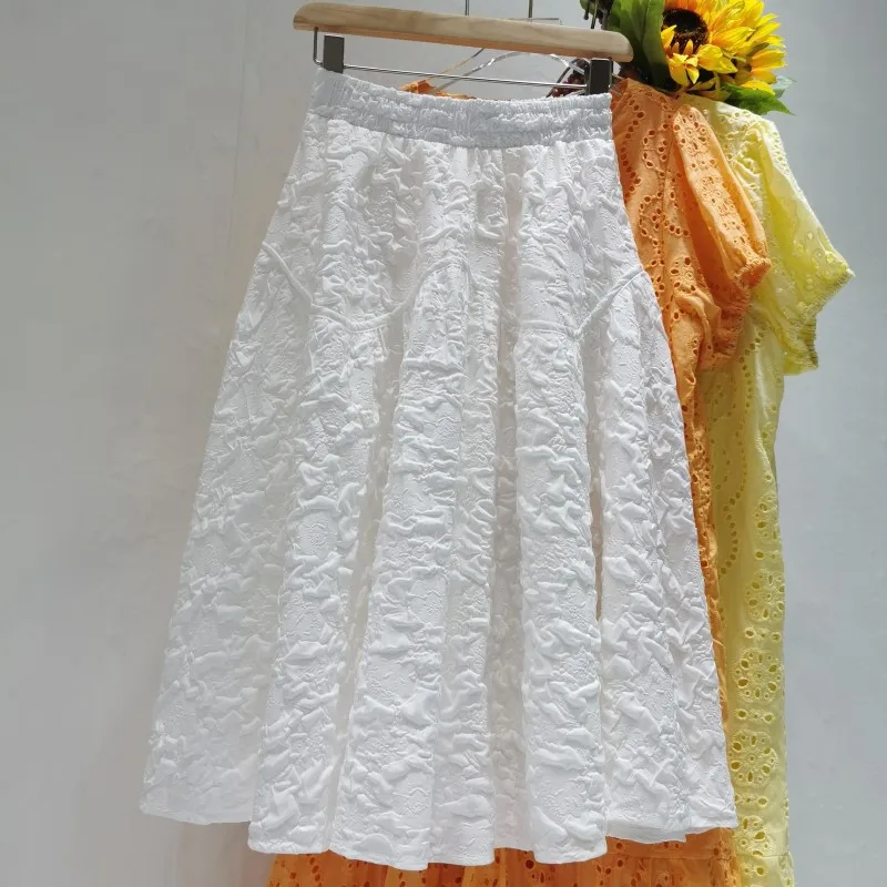 

VANOVICH Korean Style 2021 Summer and Spring New Women's Skirts Fashion Casual Wild High Waist Ladies Skirts