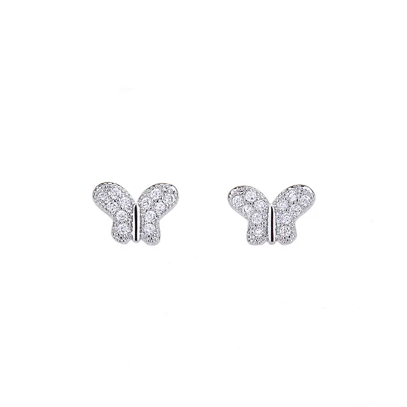 FENGLI Small Tiny Butterfly Stud Earrings For Women Children Girls Kids Funny Animal CZ Zircon Earring Jewelry
FENGLI Small Tiny Butterfly Stud Earrings For Women Children Girls Kids Funny Animal CZ Zircon Earring Jewelry