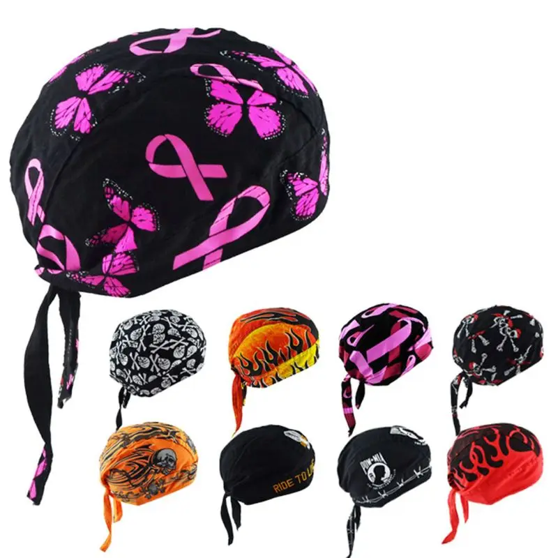 Unisex Cotton Print Multi-color Headscarf Hat Street Hip-hop Pirate Hats Outdoor Riding Bicycle Scarf Cap D08E 
Unisex Cotton Print Multi-color Headscarf Hat Street Hip-hop Pirate Hats Outdoor Riding Bicycle Scarf Cap D08E
