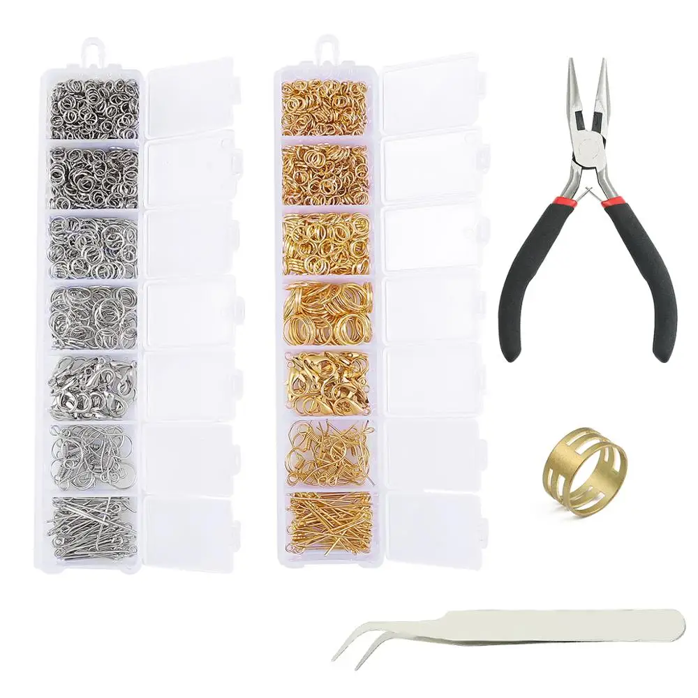 DIY Jewelry Accessories Kit Set 3/4/5/6/7/8/10 mm Open Jump Rings/Lobster Clasp/Earring Hooks For DIY Jewelry Making Supplies
DIY Jewelry Accessories Kit Set 3/4/5/6/7/8/10 mm Open Jump Rings/Lobster Clasp/Earring Hooks For DIY Jewelry Making Supplies
