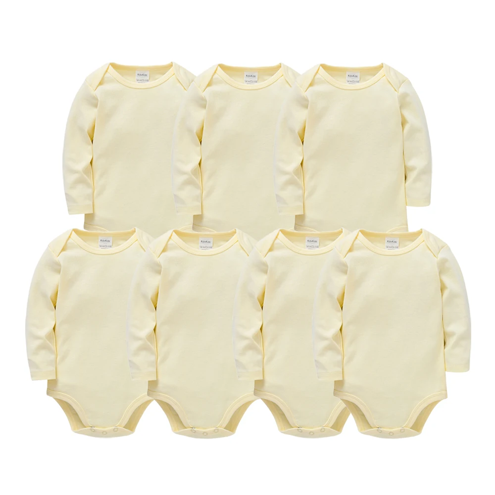 Solid Unisex Baby Clothes 6 7 Pcs/lot Long Sleeve Cotton 3M 6M 9M 12M Jumpsuit Infant Bodysuit Newborn Overalls
Solid Unisex Baby Clothes 6 7 Pcs/lot Long Sleeve Cotton 3M 6M 9M 12M Jumpsuit Infant Bodysuit Newborn Overalls
