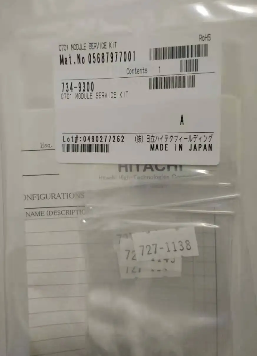 Набор для обслуживания 6 мес. PN:734-9300 для C701,C702,C711, химический анализатор (новый, оригинальный)
Набор для обслуживания 6 мес. PN:734-9300 для C701,C702,C711, химический анализатор (новый, оригинальный)