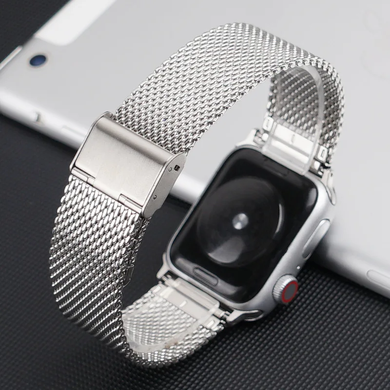 Milanese Watchband for Apple Watch 6 5 4 44mm 40mm Stainless Steel Replacement Bracelet Band Strap for iwatch 1 2 3 38mm 42mm
Milanese Watchband for Apple Watch 6 5 4 44mm 40mm Stainless Steel Replacement Bracelet Band Strap for iwatch 1 2 3 38mm 42mm