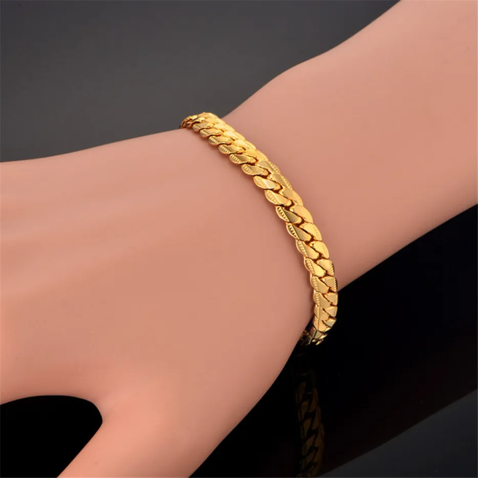 Gold Color Bracelet for Men Women Curb Snake Link Chain Stainless Steel Mens Womens Bracelets Chains Jewelry for Men
Gold Color Bracelet for Men Women Curb Snake Link Chain Stainless Steel Mens Womens Bracelets Chains Jewelry for Men