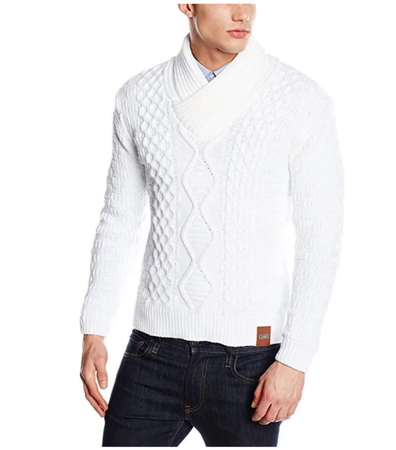 

Зимний мужской свитер ZOGAA, Мужская водолазка, однотонные повседневные толстые свитера, тонкие вязаные пуловеры 3XL