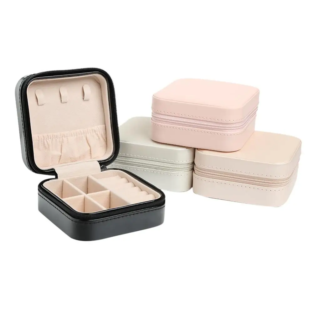 Jewelry Box Portable Storage Organizer Earring Holder Zipper Women Jewelry Display Travel Case 100x100x55mm
Jewelry Box Portable Storage Organizer Earring Holder Zipper Women Jewelry Display Travel Case 100x100x55mm