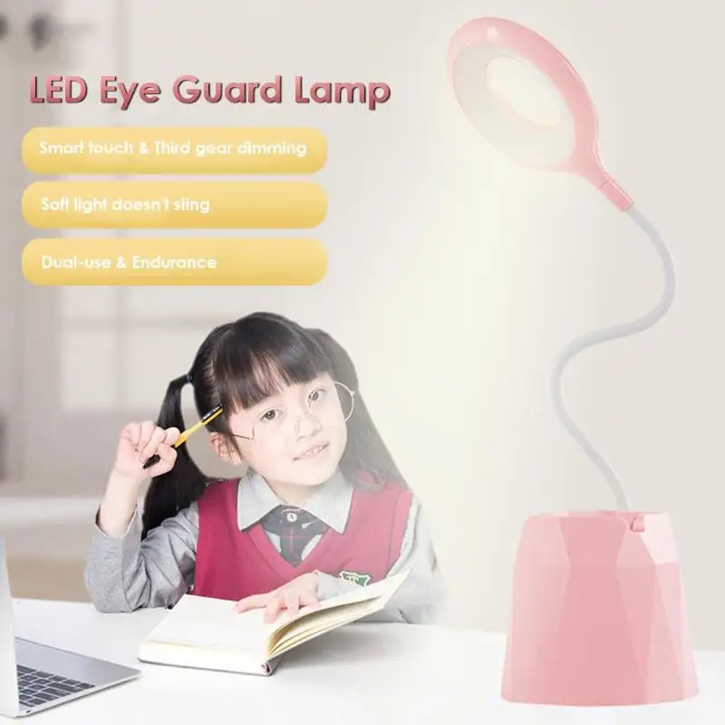 Rechargeable Flexible USB Table Lamp Brightness Controllable Three-touch Dimming Storage Pen Phone Holder Touch Ring Light
Rechargeable Flexible USB Table Lamp Brightness Controllable Three-touch Dimming Storage Pen Phone Holder Touch Ring Light