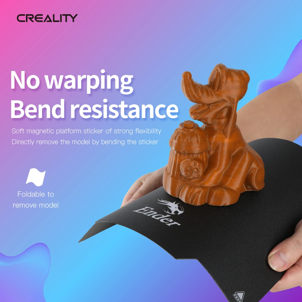 CREALITY 3D Flexible Magnetic Build Surface Plate Pads 235*235*1mm Heated Bed For Ender-5/Ender-3 V2/Ender-3Pro Printer Parts
CREALITY 3D Flexible Magnetic Build Surface Plate Pads 235*235*1mm Heated Bed For Ender-5/Ender-3 V2/Ender-3Pro Printer Parts