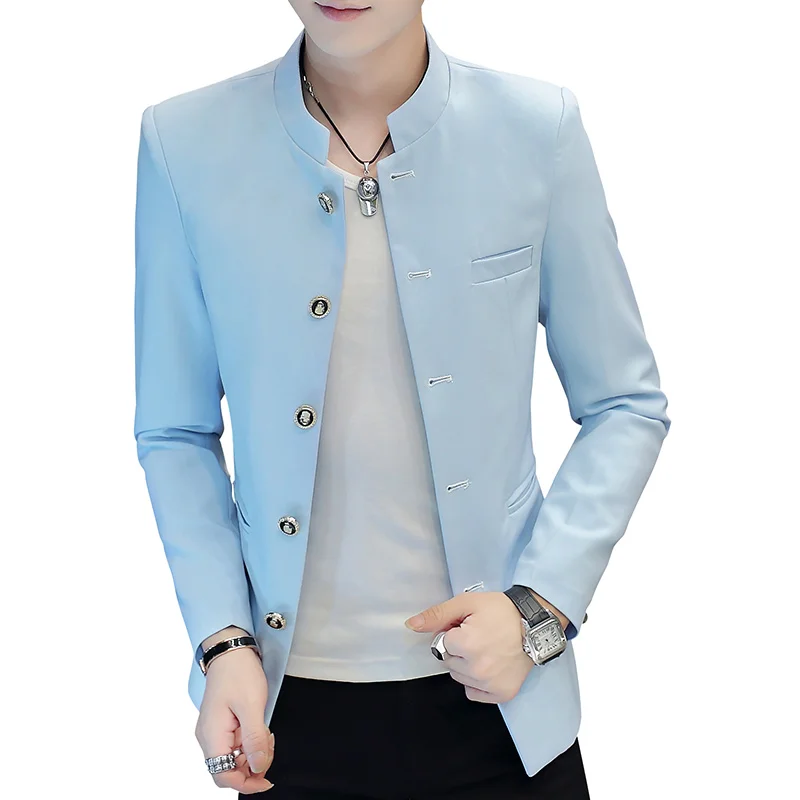 2020 male Slim handsome handsome collar blazer 5 buckle youth student trend casual blazer
2020 male Slim handsome handsome collar blazer 5 buckle youth student trend casual blazer