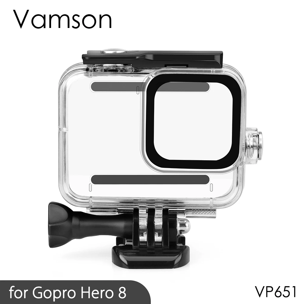 Vamson for Go Pro Hero 8 BlackWaterproof Housing Case Shell Protective Sports Camera Accessories for go pro hero 8 VP651
Vamson for Go Pro Hero 8 BlackWaterproof Housing Case Shell Protective Sports Camera Accessories for go pro hero 8 VP651