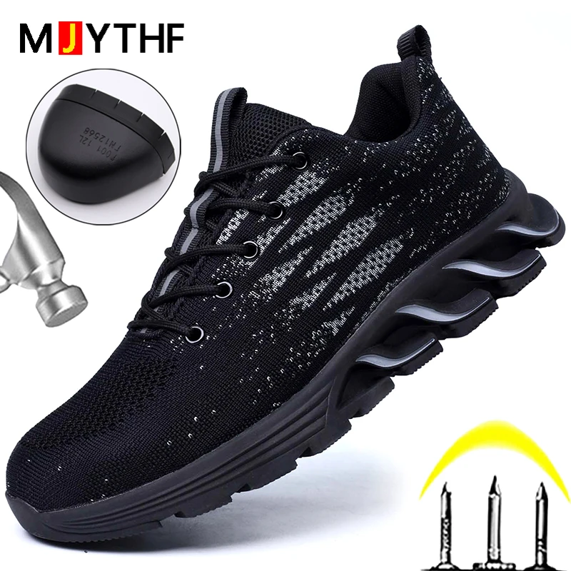 MJYTHF Wearable Work Safety Shoes For Men High Quality Work Sneakers Indestructible Shoes Puncture-Proof Male Industrial Shoes
MJYTHF Wearable Work Safety Shoes For Men High Quality Work Sneakers Indestructible Shoes Puncture-Proof Male Industrial Shoes