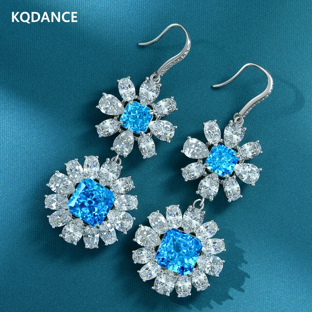 Серьги KQDANCE из настоящего серебра 925 пробы с цитрином, аквамарином, муассанитом, бриллиантовые серьги для женщин, Озерная синяя цветовая фот...
Серьги KQDANCE из настоящего серебра 925 пробы с цитрином, аквамарином, муассанитом, бриллиантовые серьги для женщин, Озерная синяя цветовая фот...