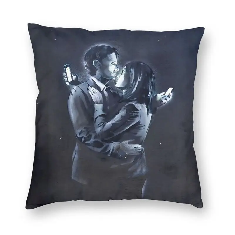 Banksy Mobile Lovers Cushion Cover 40x40cm Home Decorative Printing Street Pop Art Throw Pillow Case for Living Room Double Side
Banksy Mobile Lovers Cushion Cover 40x40cm Home Decorative Printing Street Pop Art Throw Pillow Case for Living Room Double Side