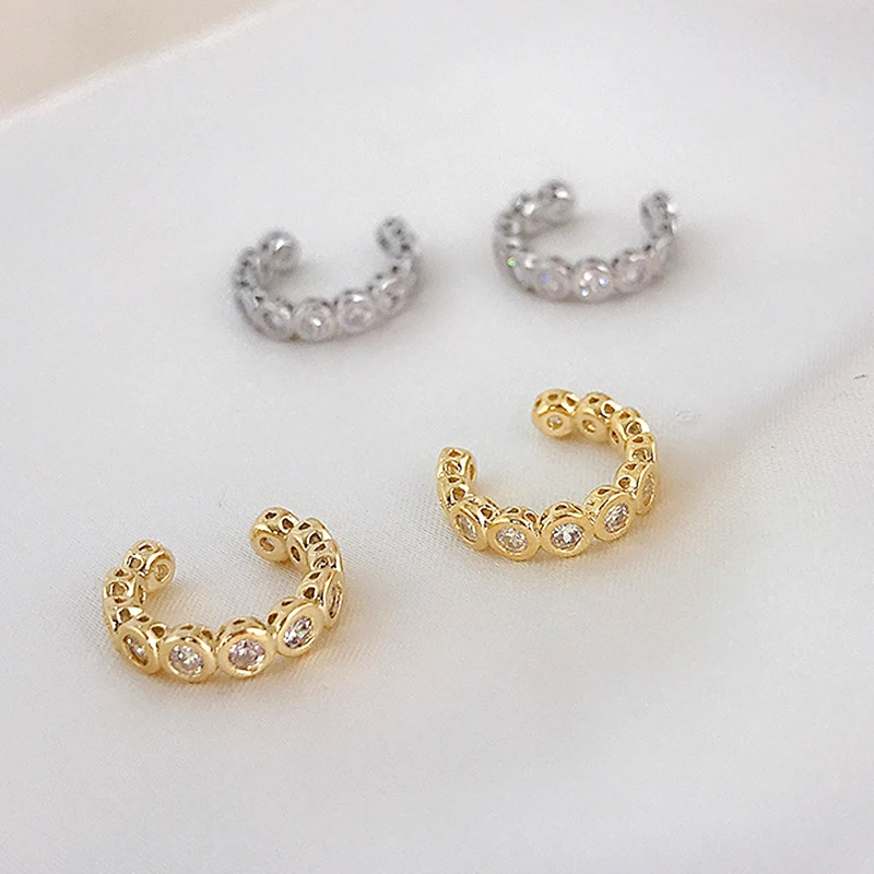 Brass/24k Gold-Plated Clip Earrings Bohemia C Shaped Without Piercing Clip Earrings for Women Crystal Zircon Clip on Earrings
Brass/24k Gold-Plated Clip Earrings Bohemia C Shaped Without Piercing Clip Earrings for Women Crystal Zircon Clip on Earrings