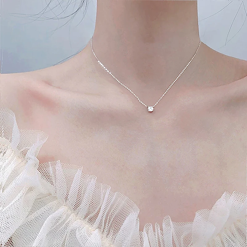 Trendy 925 Sterling Silver O-Chain Choker 0.3cm/0.4cm/0.5cm Zircon Pendant Women Wedding Gift Necklace Fine Jewelry NK033
Trendy 925 Sterling Silver O-Chain Choker 0.3cm/0.4cm/0.5cm Zircon Pendant Women Wedding Gift Necklace Fine Jewelry NK033
