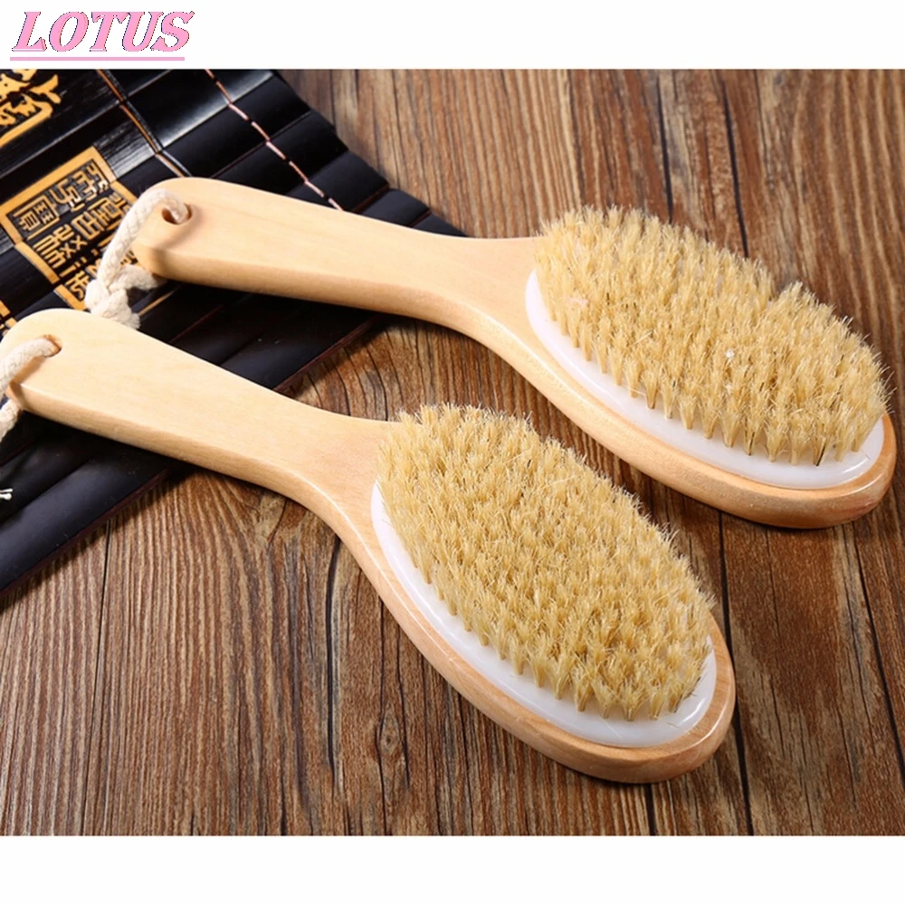 Body bristle exfoliating dry skin brush natural wood brush massager bath back bristle brush 1pc
Body bristle exfoliating dry skin brush natural wood brush massager bath back bristle brush 1pc