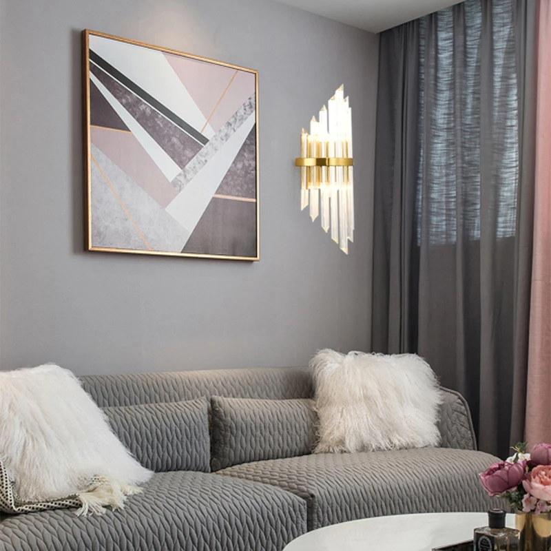 Modern Luxury Wall Lamp Living Room Bedroom Bedside Lamp Home Decoration Corridor Aisle Background Wall Lights Crystal Lighting
Modern Luxury Wall Lamp Living Room Bedroom Bedside Lamp Home Decoration Corridor Aisle Background Wall Lights Crystal Lighting