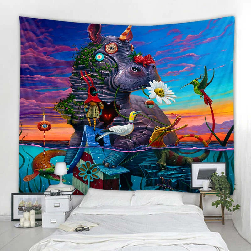 Animal Psychedelic Tapestry Home Decoration Tapestries Bedroom Dormitory Bedside Decoration Abstract Background Cloth
Animal Psychedelic Tapestry Home Decoration Tapestries Bedroom Dormitory Bedside Decoration Abstract Background Cloth
