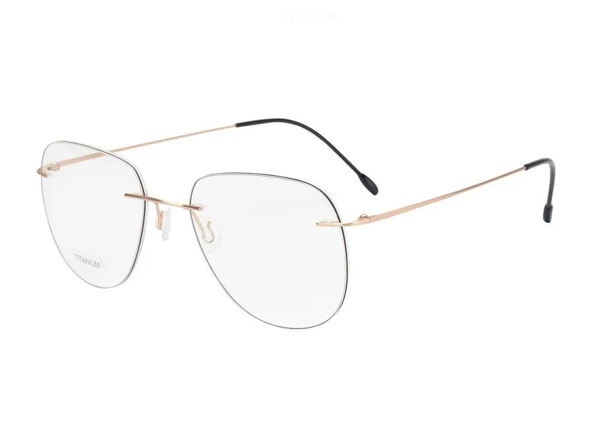 Unisex Pilot Design Pure Titanium Rimless Myopia Eyeglasses Frame Brand Design Clear Lens Goggle Retro Optical Eyewear Women Men
Unisex Pilot Design Pure Titanium Rimless Myopia Eyeglasses Frame Brand Design Clear Lens Goggle Retro Optical Eyewear Women Men