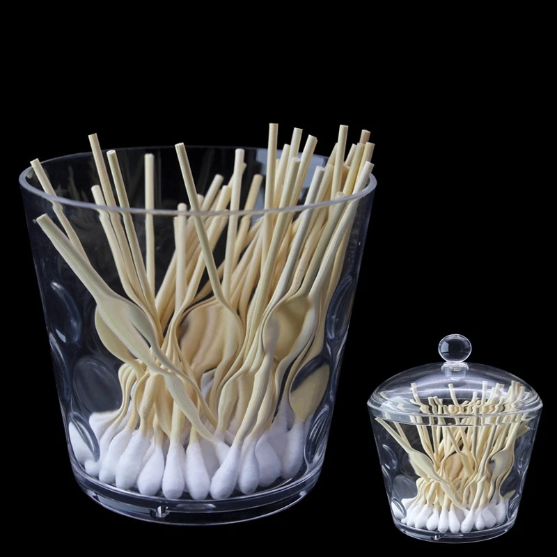 2-Pack Clear Acrylic Cotton Ball and Swab Holder with Lid, Dispenser Storage Jars for Bedroom, Cosmetics, Bathroom
2-Pack Clear Acrylic Cotton Ball and Swab Holder with Lid, Dispenser Storage Jars for Bedroom, Cosmetics, Bathroom