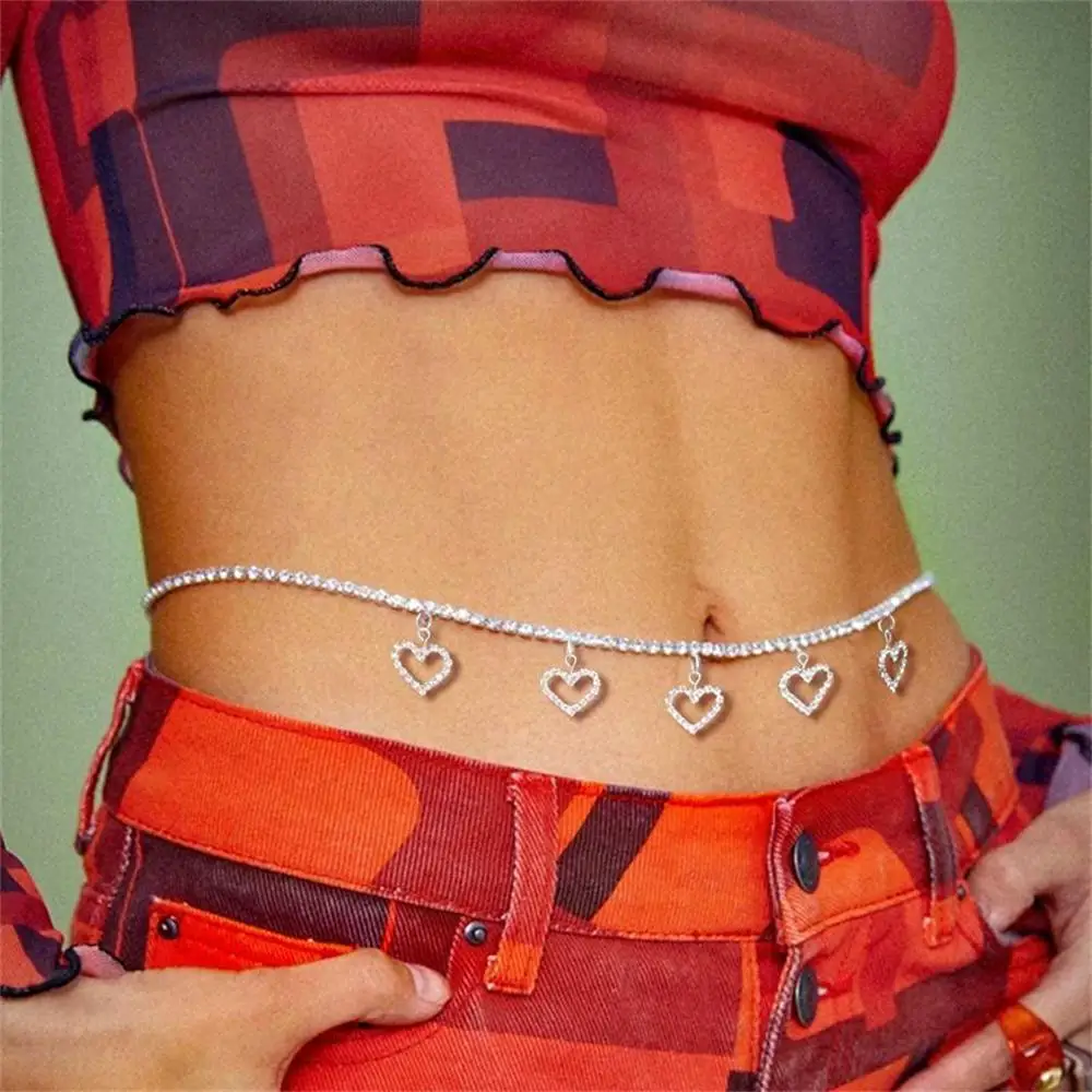 Sexy Woman Fashion Rhinestone Hollow Uut Love Waist Chain All-Match Dress Shiny Crystal Jewelry Body Chain Body Accessories
Sexy Woman Fashion Rhinestone Hollow Uut Love Waist Chain All-Match Dress Shiny Crystal Jewelry Body Chain Body Accessories