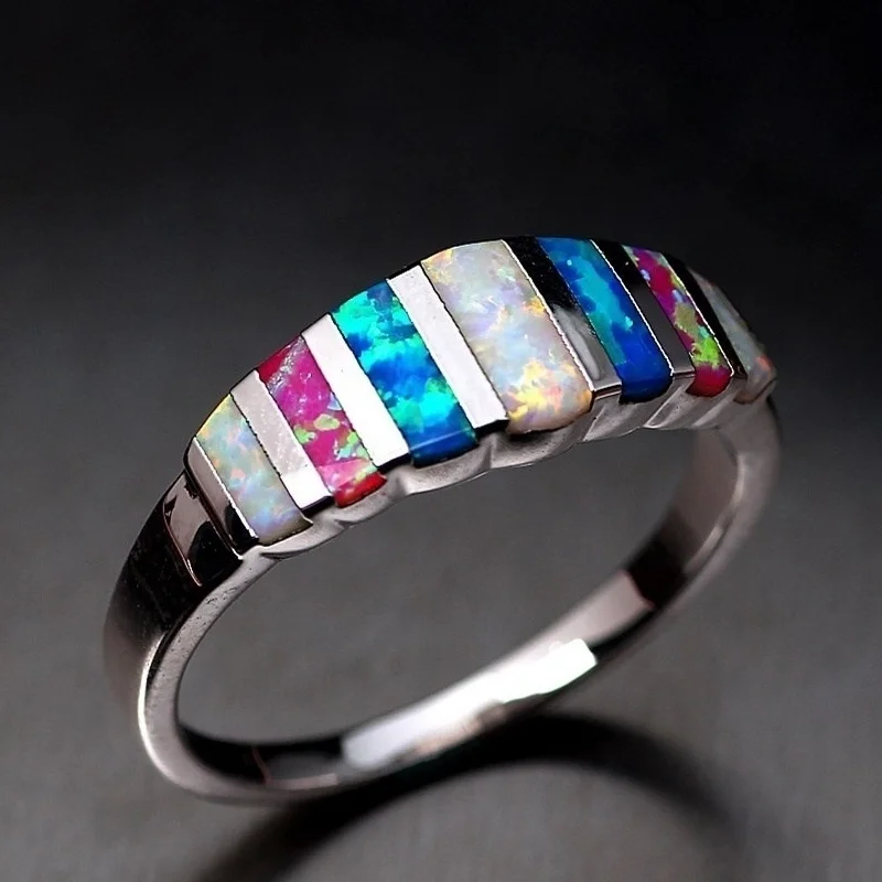 Fashion Women Ring Filled Rainbow Anniversary Jewelry Womens Wedding Engagement Christmas Gift Women Ring
Fashion Women Ring Filled Rainbow Anniversary Jewelry Womens Wedding Engagement Christmas Gift Women Ring