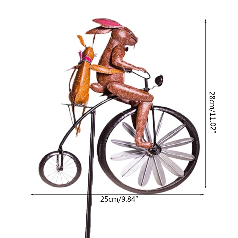 Metal Wind Spinner Animal Bunny Bicycle Motorcycle Windmill Stake Statue for Garden Lawn Yard Outdoor Decoration E7CC
Metal Wind Spinner Animal Bunny Bicycle Motorcycle Windmill Stake Statue for Garden Lawn Yard Outdoor Decoration E7CC