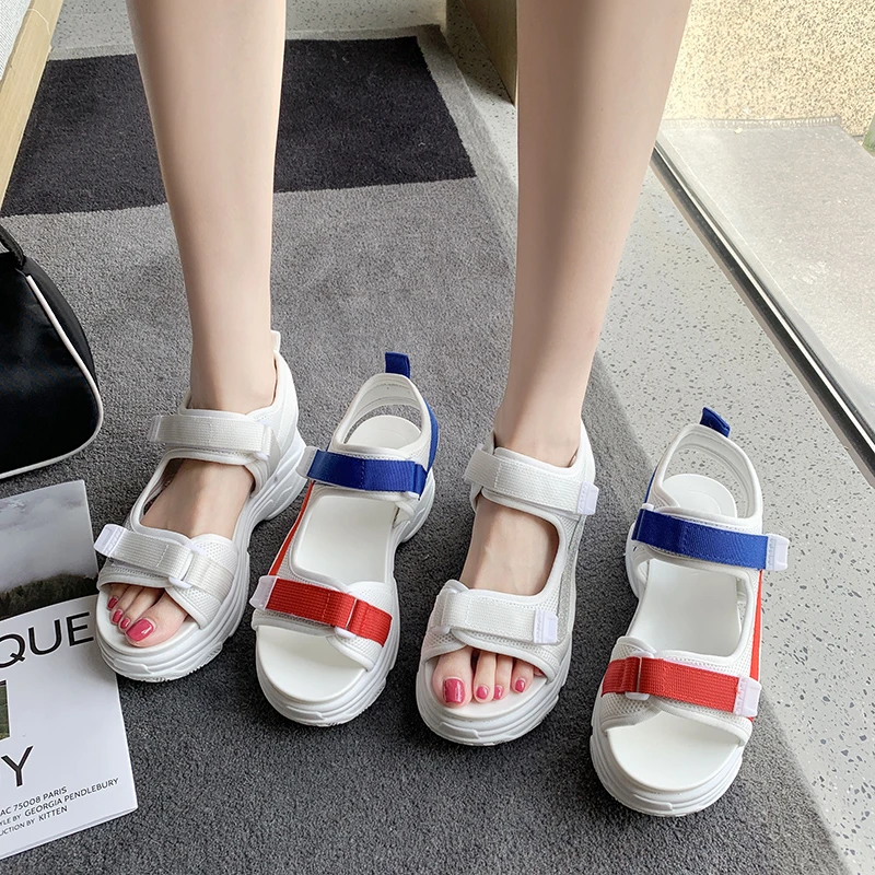 Women's Sandals 2021 Fashion Women's Sports Sandals Color Matching All-match Comfort Women's Summer Footwear Zapatillas Mujer
Women's Sandals 2021 Fashion Women's Sports Sandals Color Matching All-match Comfort Women's Summer Footwear Zapatillas Mujer