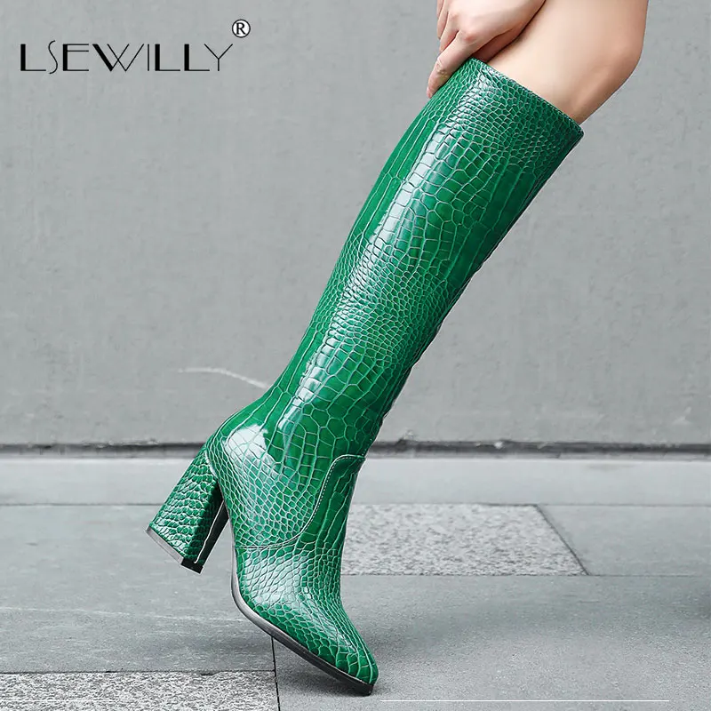 Lsewilly 2021 Knee High Women Boots Square Heel PU Zipper Women Shoes Autumn Winter Pointed Toe Keep Warm Long Boots Size 34-43
Lsewilly 2021 Knee High Women Boots Square Heel PU Zipper Women Shoes Autumn Winter Pointed Toe Keep Warm Long Boots Size 34-43