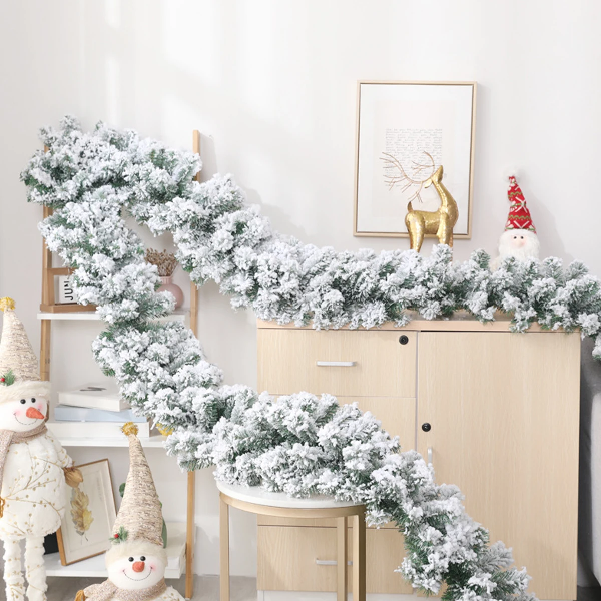 2.7M Christmas Garland white Artificial Pine Needle Garland Christmas Decoration Xmas Ornaments Party Supplies
2.7M Christmas Garland white Artificial Pine Needle Garland Christmas Decoration Xmas Ornaments Party Supplies