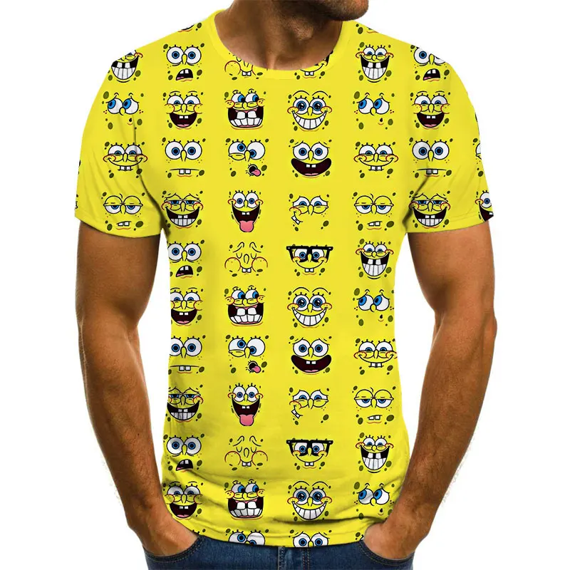 New Summer 2021, Kids And Adults 3D Sponge Yellow T-Shirt, Anime, Casual, Comfortable Short Sleeve Sports T-Shirt,
New Summer 2021, Kids And Adults 3D Sponge Yellow T-Shirt, Anime, Casual, Comfortable Short Sleeve Sports T-Shirt,