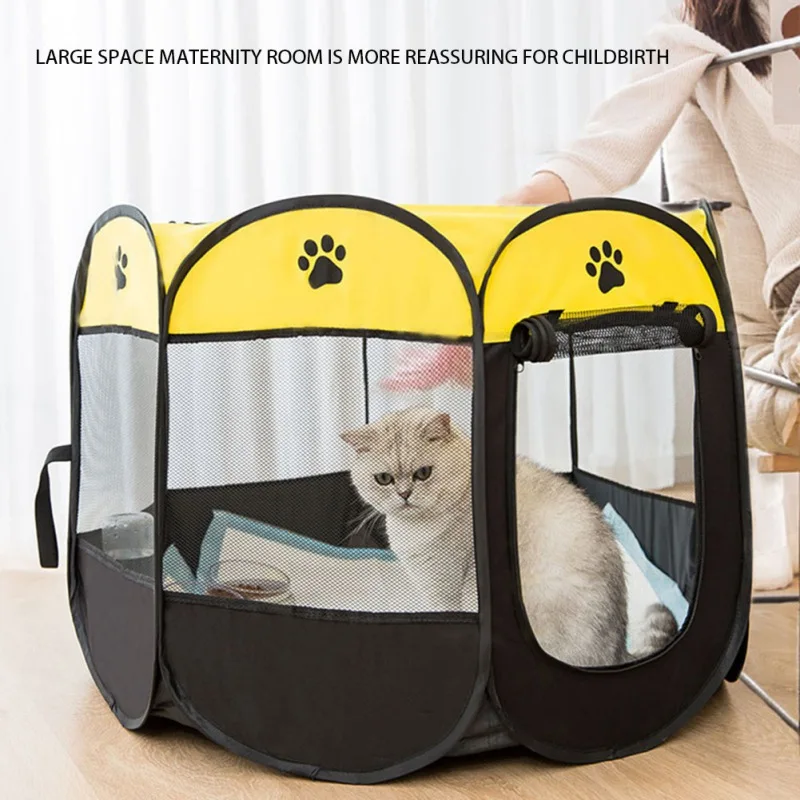 Folding Dog House Pet Cage Portable Pet Tent Cage Cat Tent Playpen Puppy Kennel Easy Operation Octagonal Fence Large Dogs
Folding Dog House Pet Cage Portable Pet Tent Cage Cat Tent Playpen Puppy Kennel Easy Operation Octagonal Fence Large Dogs