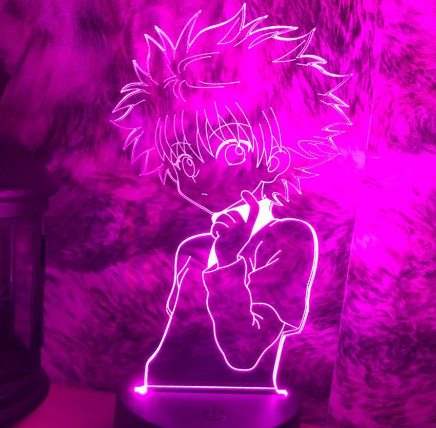 Anime Night Light Acrylic 3d Night Lamp Desk Lamp Killua Figure Hunter X Hunter for Bedroom Decor Night Light Gift for Children
Anime Night Light Acrylic 3d Night Lamp Desk Lamp Killua Figure Hunter X Hunter for Bedroom Decor Night Light Gift for Children