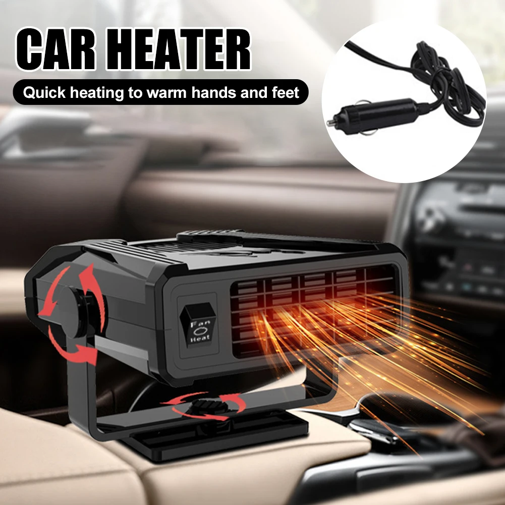 12V/24V Car Heater Plug In 360 Degree Adjustable Electric Heating Fan 2 Modes Glass Windshield Defogging Defroster Accessories
12V/24V Car Heater Plug In 360 Degree Adjustable Electric Heating Fan 2 Modes Glass Windshield Defogging Defroster Accessories