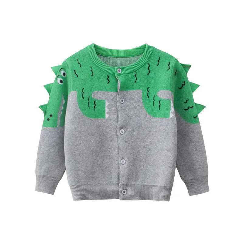 Casual Winter Cotton BabyGirl Knitted Sweaters Green Crocodile Pattern Single-Breasted Boy Student ChildrenClothing 1-9 YearsOld
Casual Winter Cotton BabyGirl Knitted Sweaters Green Crocodile Pattern Single-Breasted Boy Student ChildrenClothing 1-9 YearsOld