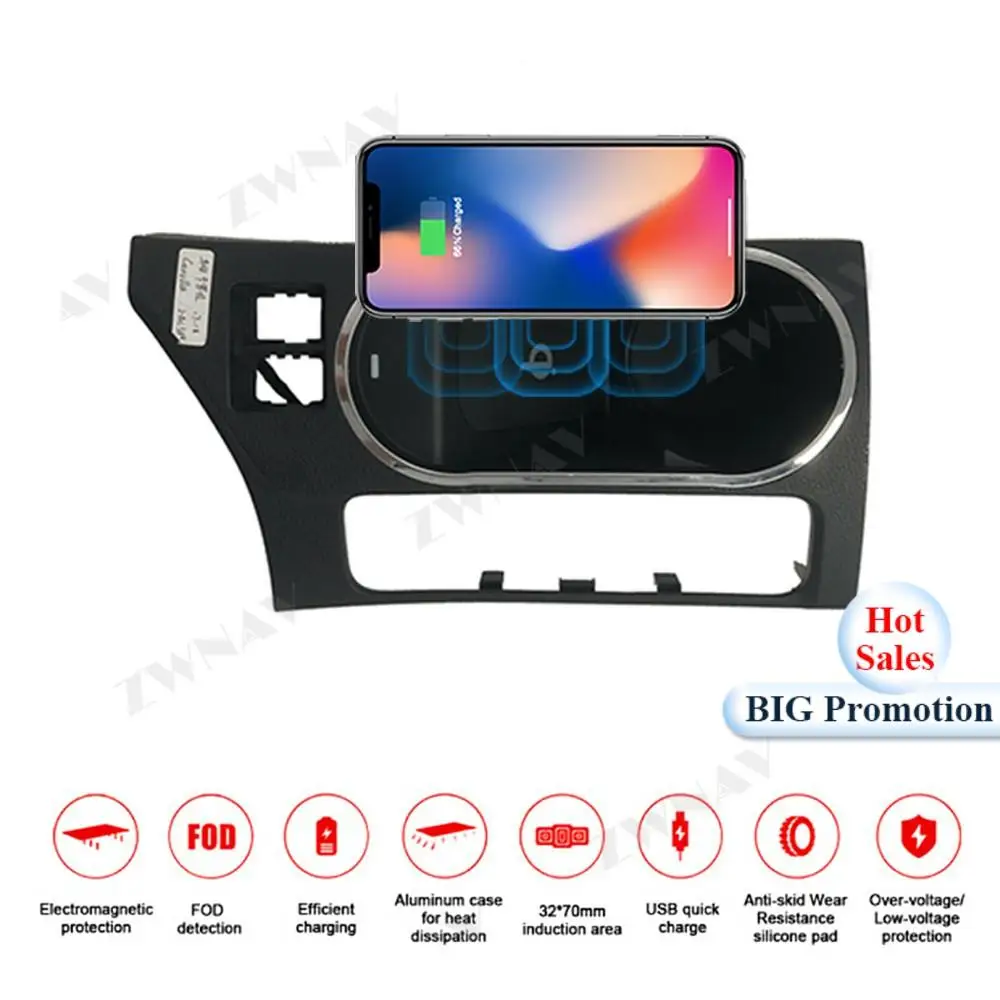 QI Car Wireless Charger Quick Charge For Toyota Corolla 2017 2018 for Iphone XS XR X for Huawei P30 Infrared Sensor Phone Holder
QI Car Wireless Charger Quick Charge For Toyota Corolla 2017 2018 for Iphone XS XR X for Huawei P30 Infrared Sensor Phone Holder