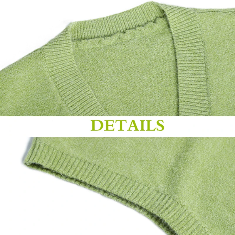 Sweater Vest Women V-neck Knitting Korean Style Sleeveless Elegant Solid Color Students All-match Womens Chic Leisure Ulzzang
Sweater Vest Women V-neck Knitting Korean Style Sleeveless Elegant Solid Color Students All-match Womens Chic Leisure Ulzzang
