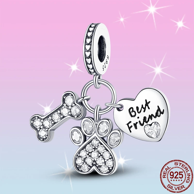 HOT SALE 100% 925 Sterling Silver Bone Cute Claw Heart Shape Charm Beads Fit Original Pandora Bracelet Pendant Necklace Jewelry
HOT SALE 100% 925 Sterling Silver Bone Cute Claw Heart Shape Charm Beads Fit Original Pandora Bracelet Pendant Necklace Jewelry