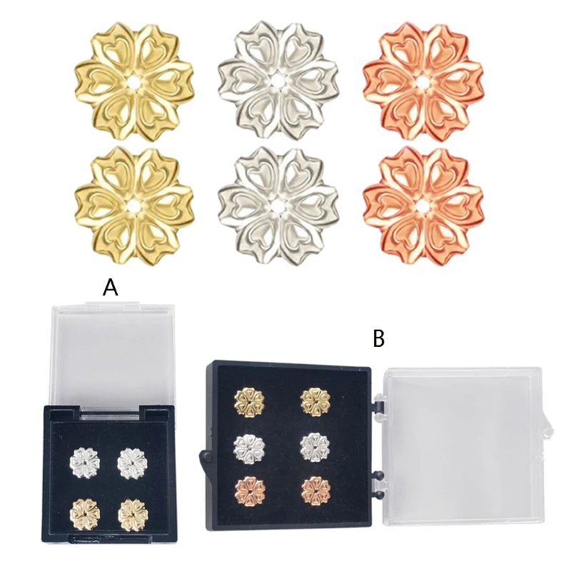Heart-Shaped Earring Backs Enables Earrings To Rest On Ear Earring Stoppers for Studs Adjust Tightness of Earring Backs
Heart-Shaped Earring Backs Enables Earrings To Rest On Ear Earring Stoppers for Studs Adjust Tightness of Earring Backs
