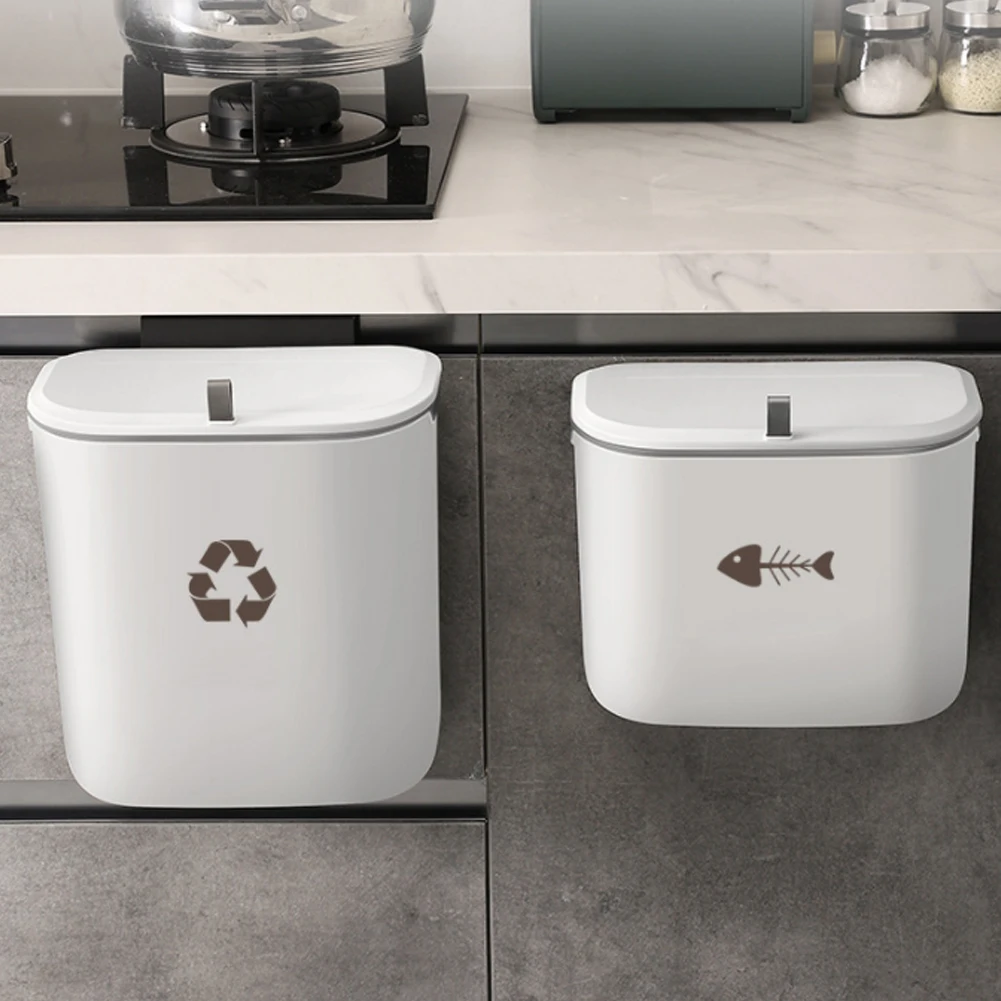 Hanging Trash Bin Wall Mounted Trash Can Dustbin Bucket with Slide-Type Lid Garbage Bin Container for Bathroom Kitchen Accessory
Hanging Trash Bin Wall Mounted Trash Can Dustbin Bucket with Slide-Type Lid Garbage Bin Container for Bathroom Kitchen Accessory