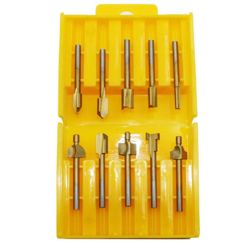 10PCS HSS Carpentry Milling Cutter Rotary Tools Titanium Coated Mini 3mm Shank Carbide Bit For Engraving Cutting Tool
10PCS HSS Carpentry Milling Cutter Rotary Tools Titanium Coated Mini 3mm Shank Carbide Bit For Engraving Cutting Tool