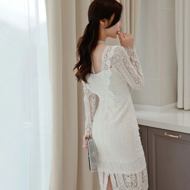 Women's White Lace Dress, Female Spring 2021, Elegant and Thin Lace Dress Woman Dress Party Dresses Women Evening Dresses
Women's White Lace Dress, Female Spring 2021, Elegant and Thin Lace Dress Woman Dress Party Dresses Women Evening Dresses