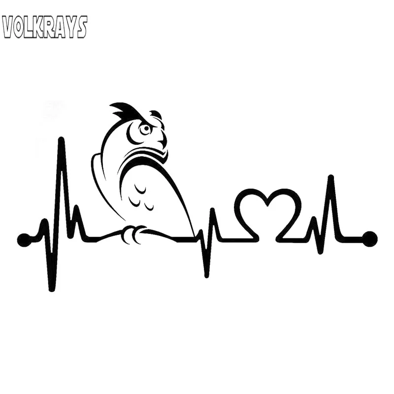volkrays personality Car Sticker Owl Heartbeat Lifeline Motorcycle accessories reflective vinyl Decal Black/Silver,9cm*19cm
volkrays personality Car Sticker Owl Heartbeat Lifeline Motorcycle accessories reflective vinyl Decal Black/Silver,9cm*19cm