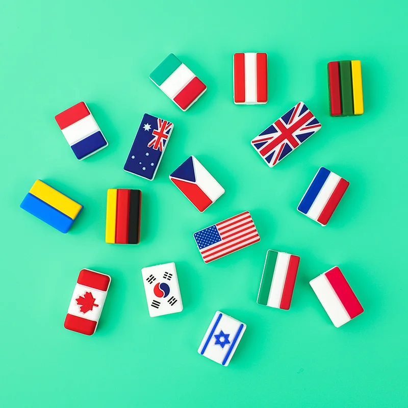 TYRY.HU 5 шт. силиконовый флаг Франция Испания бусины Детские Прорезыватели США Великобритания Силиконовый жевательный цепочка для соски DIY Аксессуары не содержит бисфенола А
TYRY.HU 5 шт. силиконовый флаг Франция Испания бусины Детские Прорезыватели США Великобритания Силиконовый жевательный цепочка для соски DIY Аксессуары не содержит бисфенола А